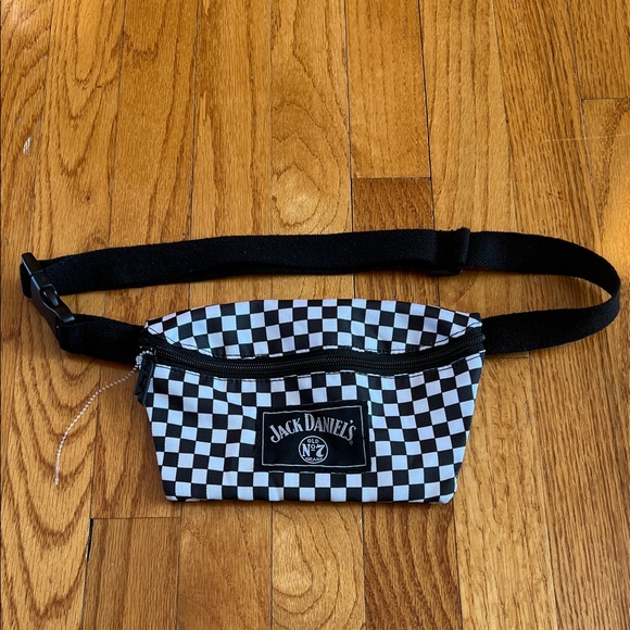 Fydelity Bags Other - Jack Daniels Black and White Checkered Fanny Pack